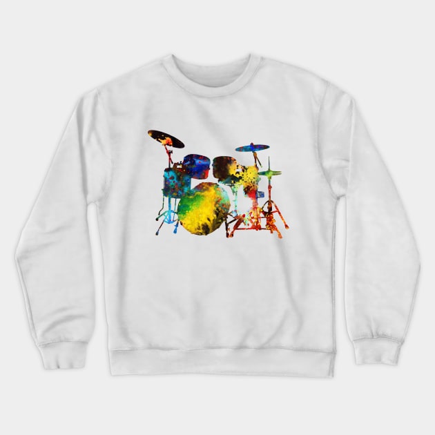 Drums Crewneck Sweatshirt by erzebeth